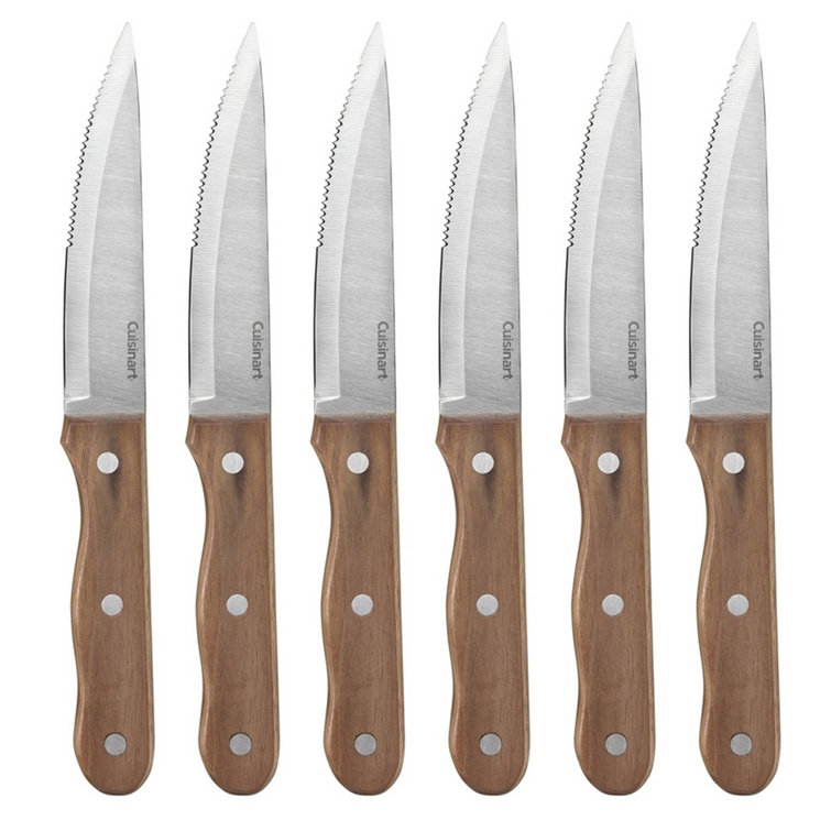 Cuisinart 7 Piece Triple Rivet Walnut Steak Knife Set & Reviews Perigold